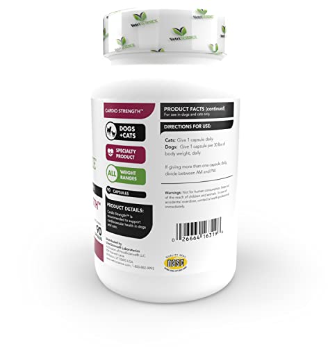 VetriScience Laboratories Cardio Strength, 90 Capsules - Supports Blood Flow, Immune System and Energy Levels for Dogs and Cats - Image 8