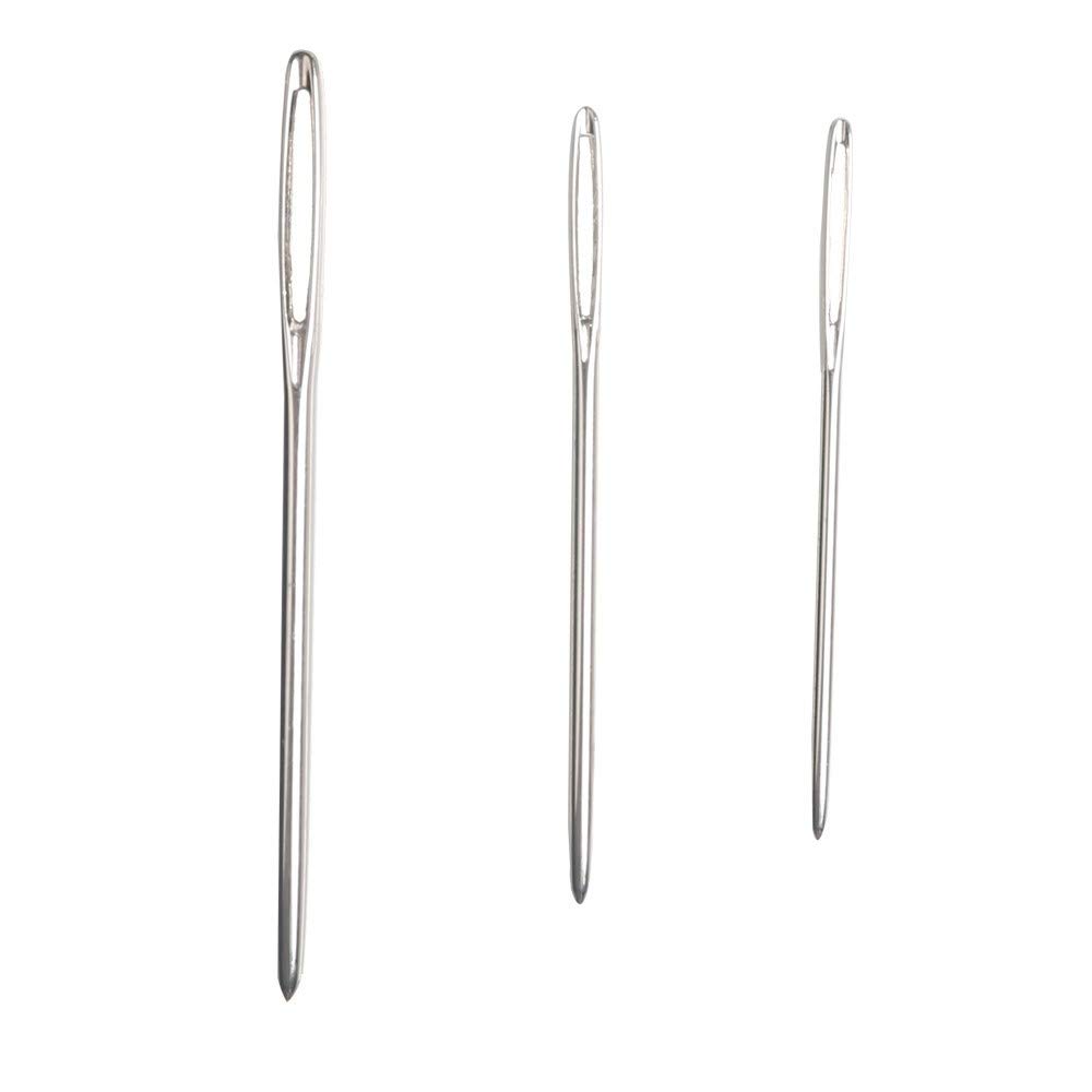 Hekisn Large-Eye Blunt Needles, Stainless Steel Yarn Knitting Needles, Sewing Needles, Crafting Knitting Weaving Stringing Needles,Perfect for Finishing Off Crochet Projects (9 Pieces) - Image 3