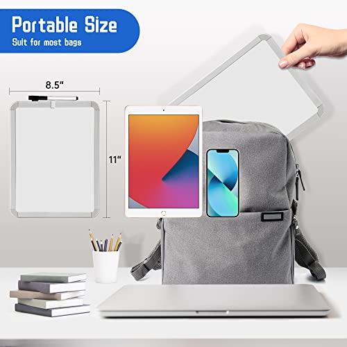 VUSIGN Small Dry Erase Whiteboard, 8.5 x 11 Inches White Board for Kids, Students, Fridge, Locker, Mini Dry Erase Board - Image 4
