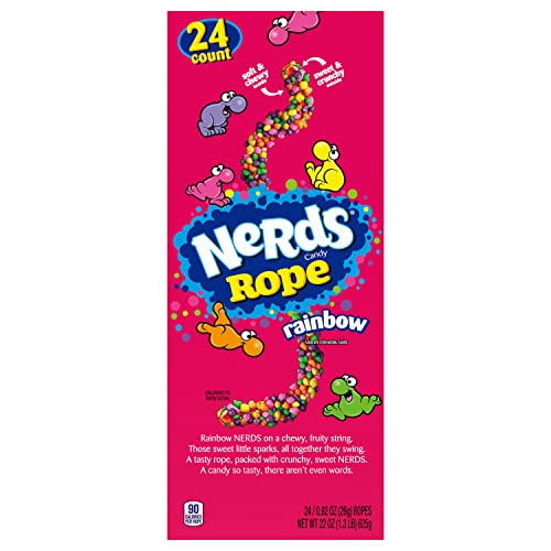 Nerds Rope Gummy & Crunchy Rainbow Candy, 0.92 oz, 24 ct - Image 6