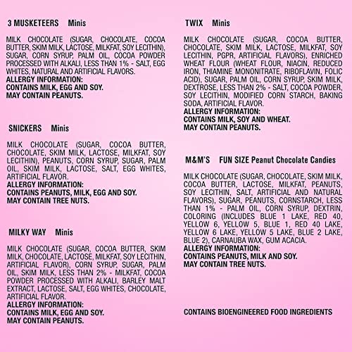 M&M'S PEANUT, SNICKERS, TWIX, MILKY WAY & 3 MUSKETEERS & Easter Chocolate Candy Spring Assortment, 31.3 oz, 100-Piece Bag - Image 3