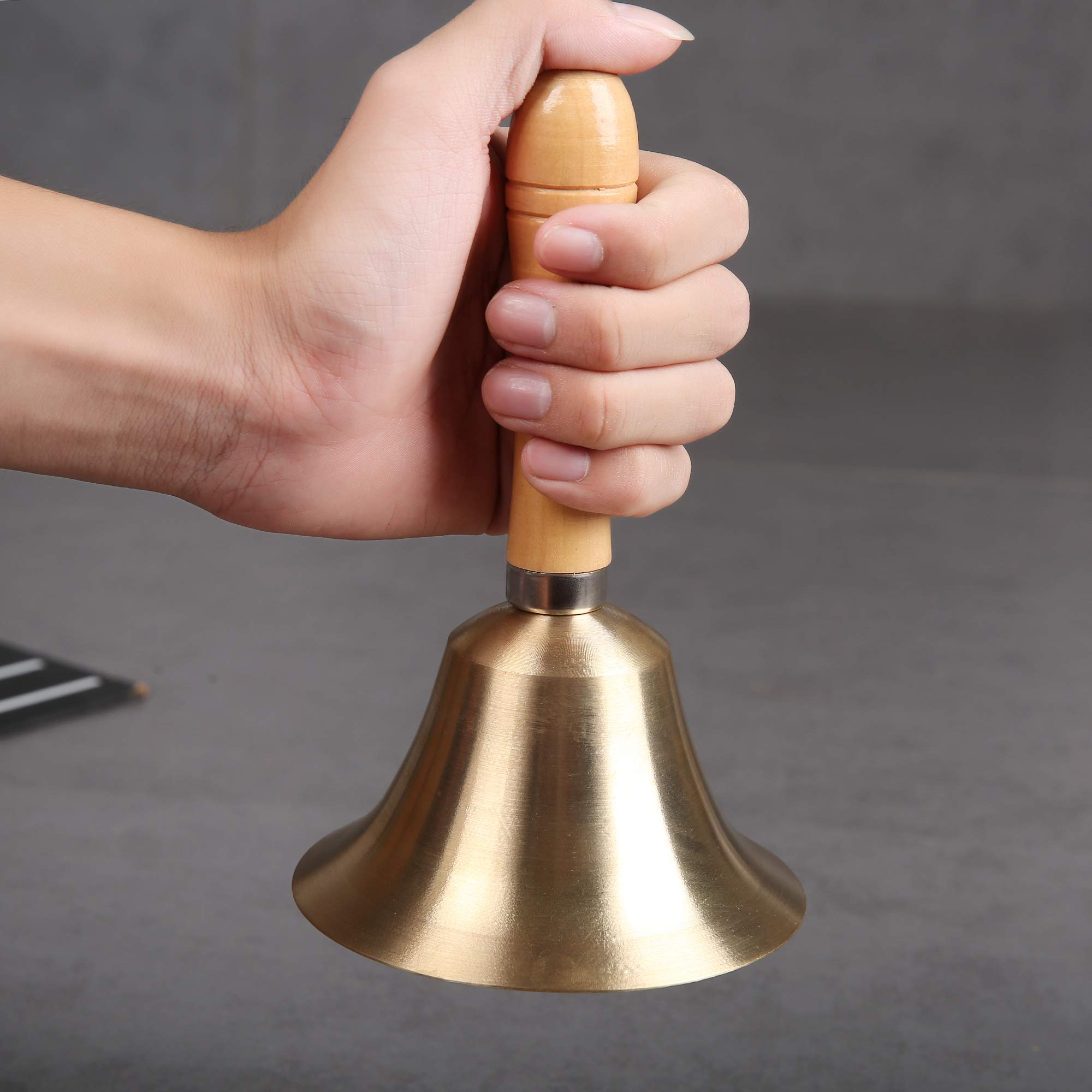 Super Loud Solid Brass Hand Call Bell - Image 3